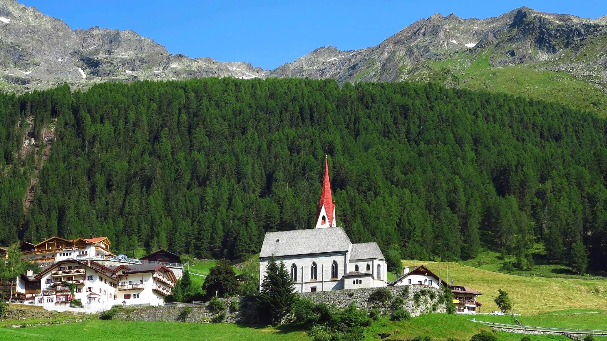 Vista sulla chiesa - Riva di Tures
